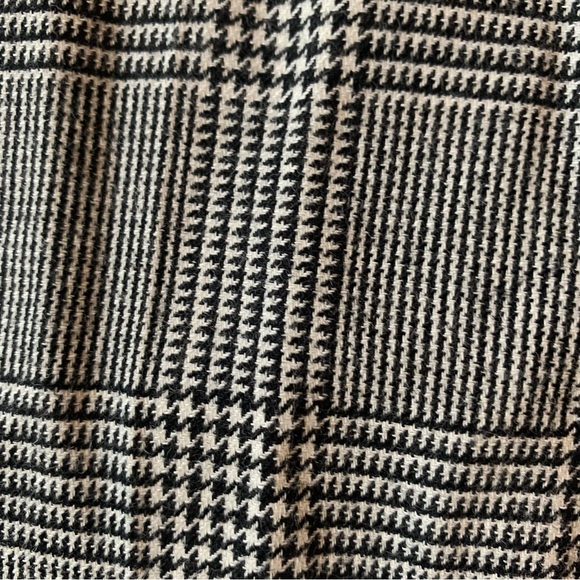 FRAME WOMEN'S BLACK WHITE HOUNDSTOOTH WOOL BLEND ANKLE TROUSERS PANTS - NWT - Picture 4 of 15